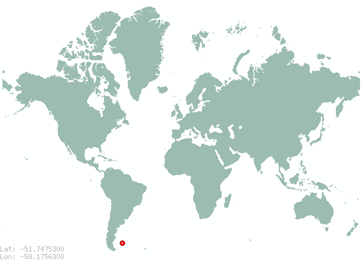 Bluff Cove Settlement in world map
